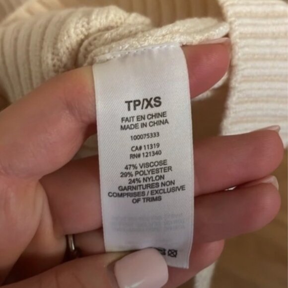 NWT - Cream Bodycon Dress | Long Sleeve Dress | White Dress | Cream Dress - Picture 3 of 4